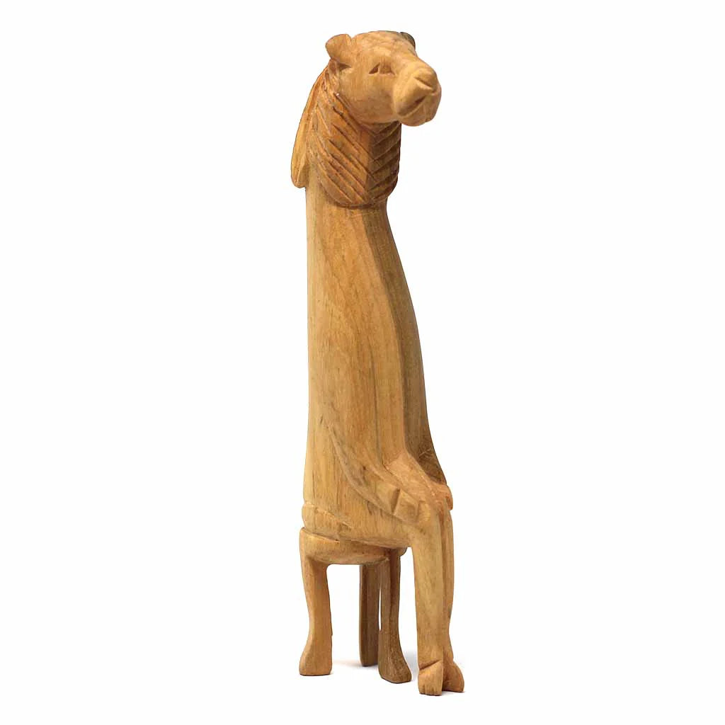 African Big Five Wooden Animal Set – Lion, Elephant, Rhino, Leopard, Zebra + Giraffe