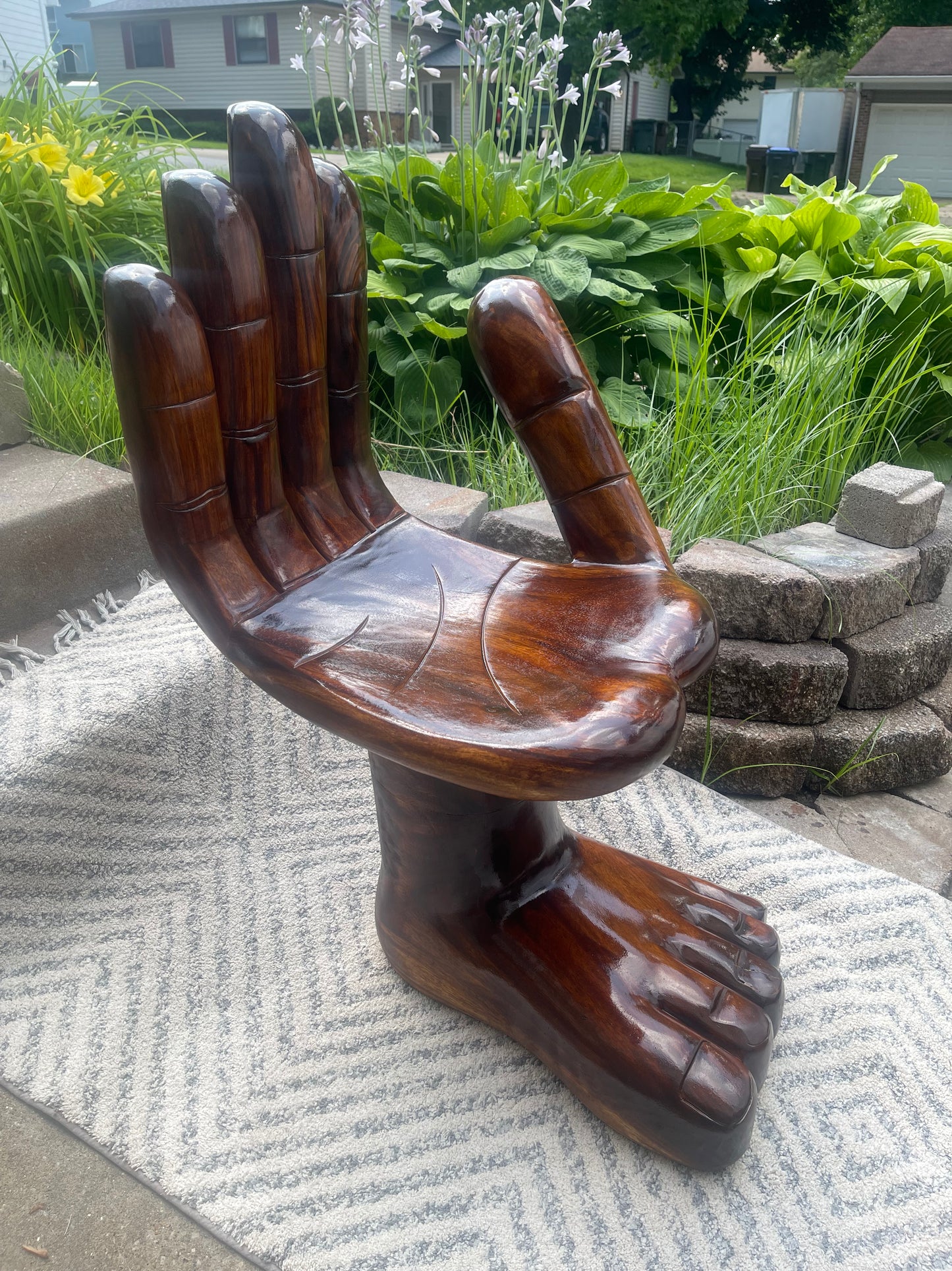 Hand and FootPedro Friedeberg Inspired Hand & Foot Chair β Artistic Statement Furniture for Vintage Style Home Decor