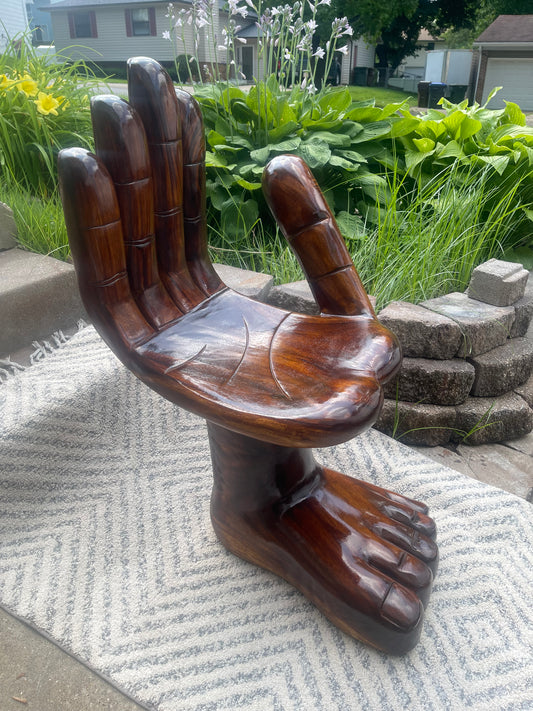 Hand and FootPedro Friedeberg Inspired Hand & Foot Chair – Artistic Statement Furniture for Vintage Style Home Decor