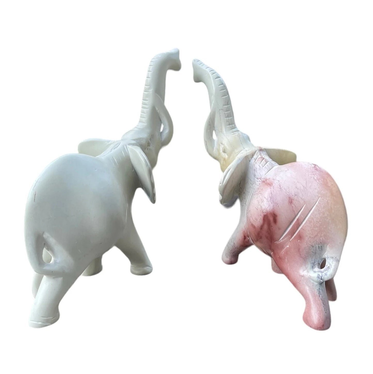 Standing Elephant Soapstone Sculpture