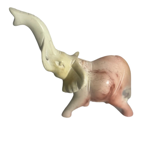 Soapstone Elephant Statue – Handcrafted Standing Sculpture for Home Decor