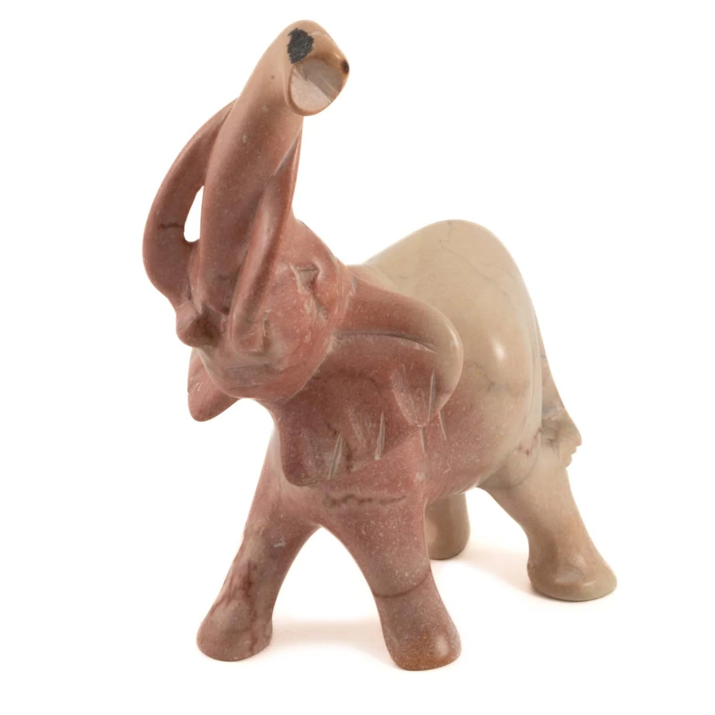 Standing Elephant Soapstone Sculpture
