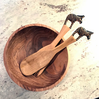 Zebra Salad Serving Set