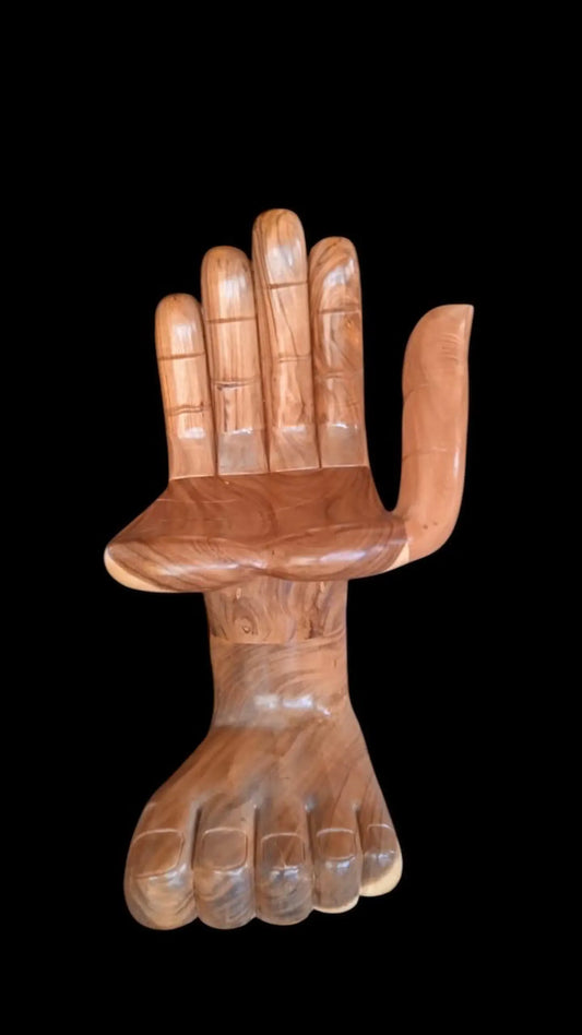 Unique Hand and Foot Chair Inspired by Pedro Friedeberg – Vintage 1970s Cultural Symbol for Home or Office Decor