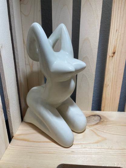 Art Nouveau Soapstone Sculpture: Hand-Carved 'My Pretty Lady' Figurine