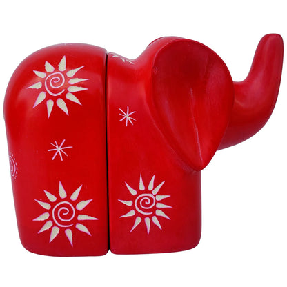 Soapstone Elephant Bookends